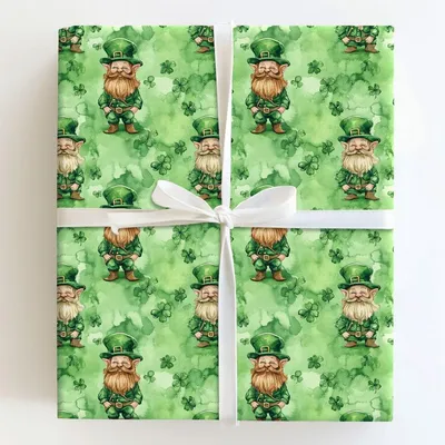Leprechaun Prize - Gift Wrap for Christmas, Holidays Wrapping Paper, Christmas Wrapping Paper