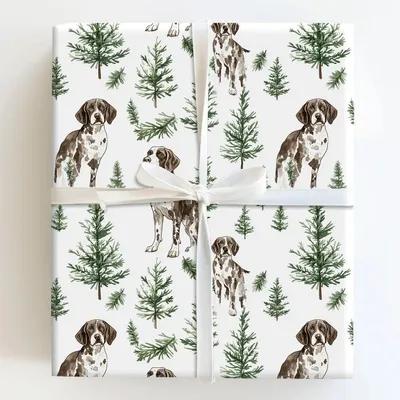 Snow Day for GSP's - Gift Wrap for Christmas, Holidays Wrapping Paper, Christmas Wrapping Paper