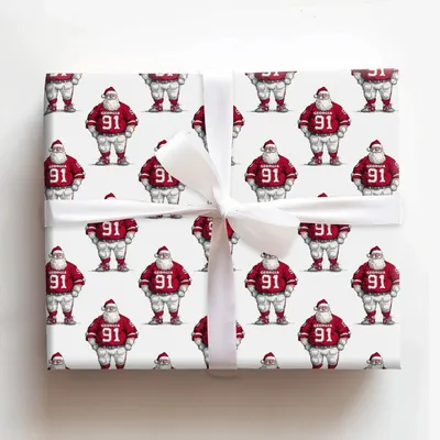 Touchdown Tidings – Georgia - Gift Wrap for Christmas, Holidays Wrapping Paper, Christmas Wrapping Paper