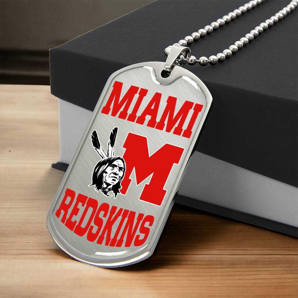 Miami Dog Tag - Army Tag Necklace, Dog Tag