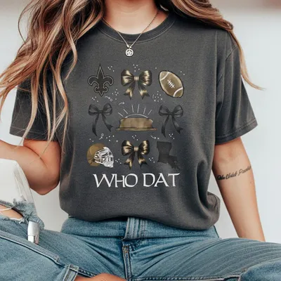 New Orleans Who Dat Saints Football T-Shirt Game Day Louisiana Pride Outfit Retro Sports Apparel