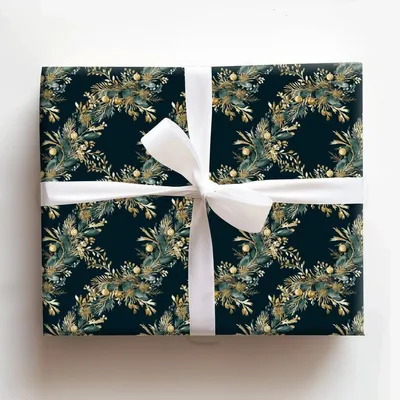 Deck the Walls - Gift Wrap for Christmas, Holidays Wrapping Paper, Christmas Wrapping Paper