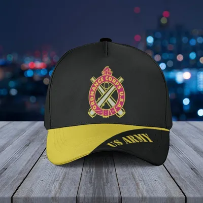 Baseball Cap Us Army Field Artillery, Military Branch Insignia Tribute Hat Baseball Cap