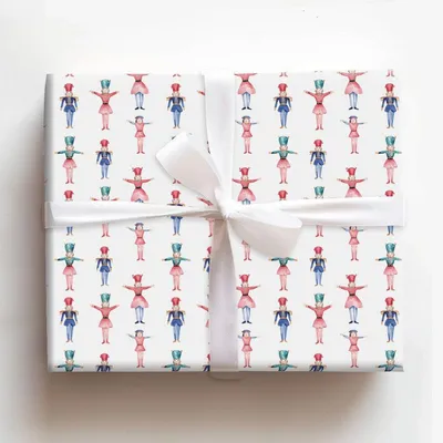 Crackin Parade - Gift Wrap for Christmas, Holidays Wrapping Paper, Christmas Wrapping Paper