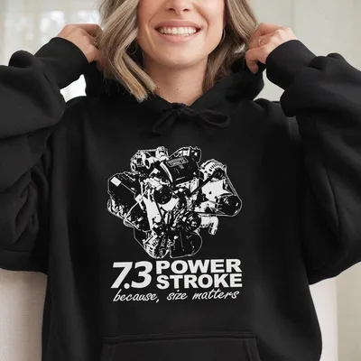 7.3 Power Hoodie Car Parts Hoodie 90s Styled Ford Hoodie Mens Cotton, Comfortable Fit For Menswear, Full Sizes, Full Colors