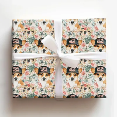 Mom's Favorite Corgi - Gift Wrap for Christmas, Holidays Wrapping Paper, Christmas Wrapping Paper