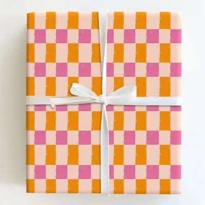Mark My Board Pink - Gift Wrap for Christmas, Holidays Wrapping Paper, Christmas Wrapping Paper