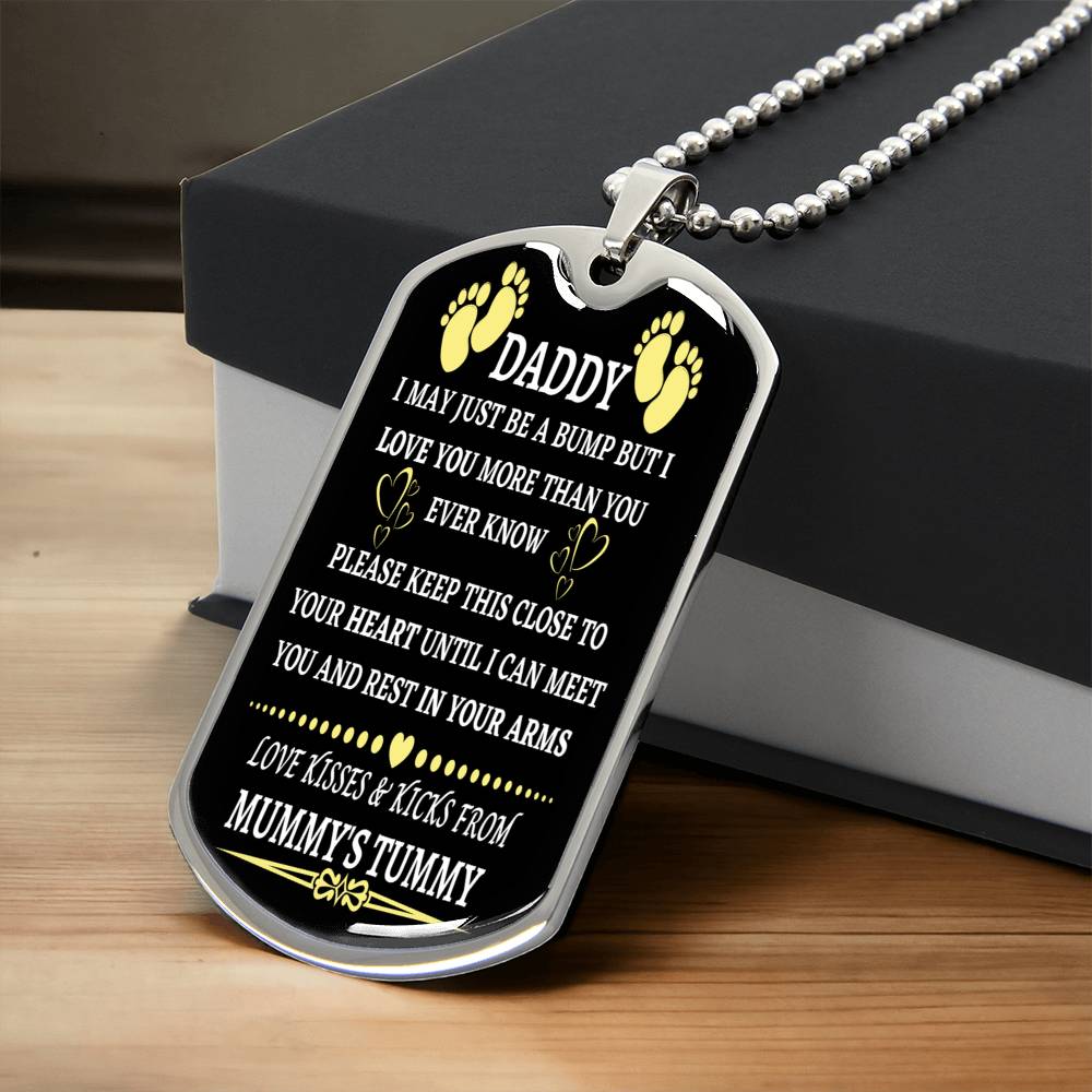 First Dad - Army Tag Necklace, Dog Tag