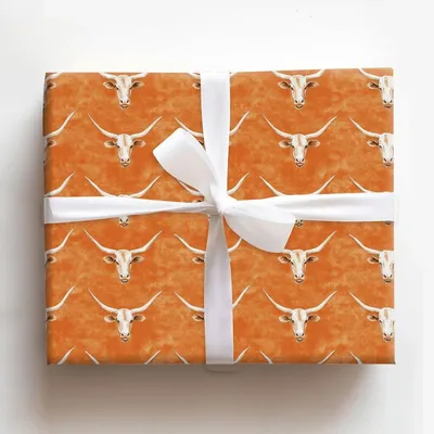 Horns Up - Gift Wrap for Christmas, Holidays Wrapping Paper, Christmas Wrapping Paper