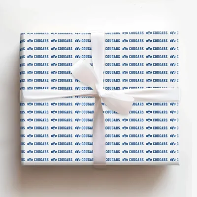 BYU Cougars - Gift Wrap for Christmas, Holidays Wrapping Paper, Christmas Wrapping Paper