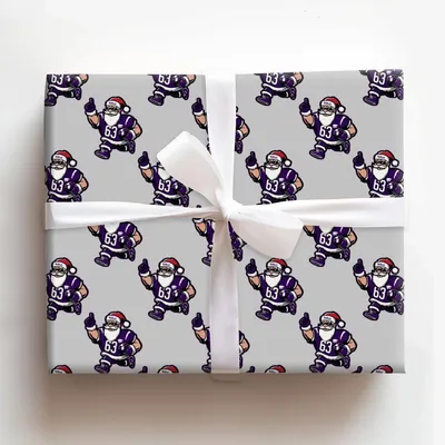 Santa’s Wildcat Kickoff - Gift Wrap for Christmas, Holidays Wrapping Paper, Christmas Wrapping Paper
