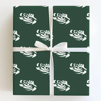 Geaux Green - Gift Wrap for Christmas, Holidays Wrapping Paper, Christmas Wrapping Paper