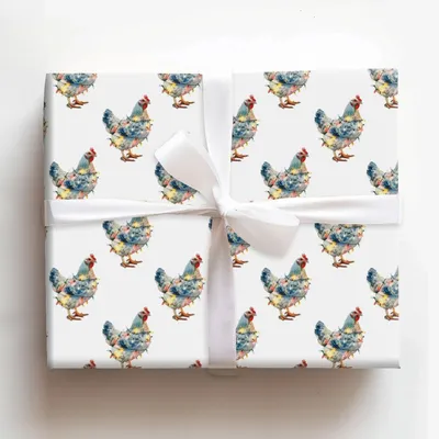 Sparkle Foul - Gift Wrap for Christmas, Holidays Wrapping Paper, Christmas Wrapping Paper