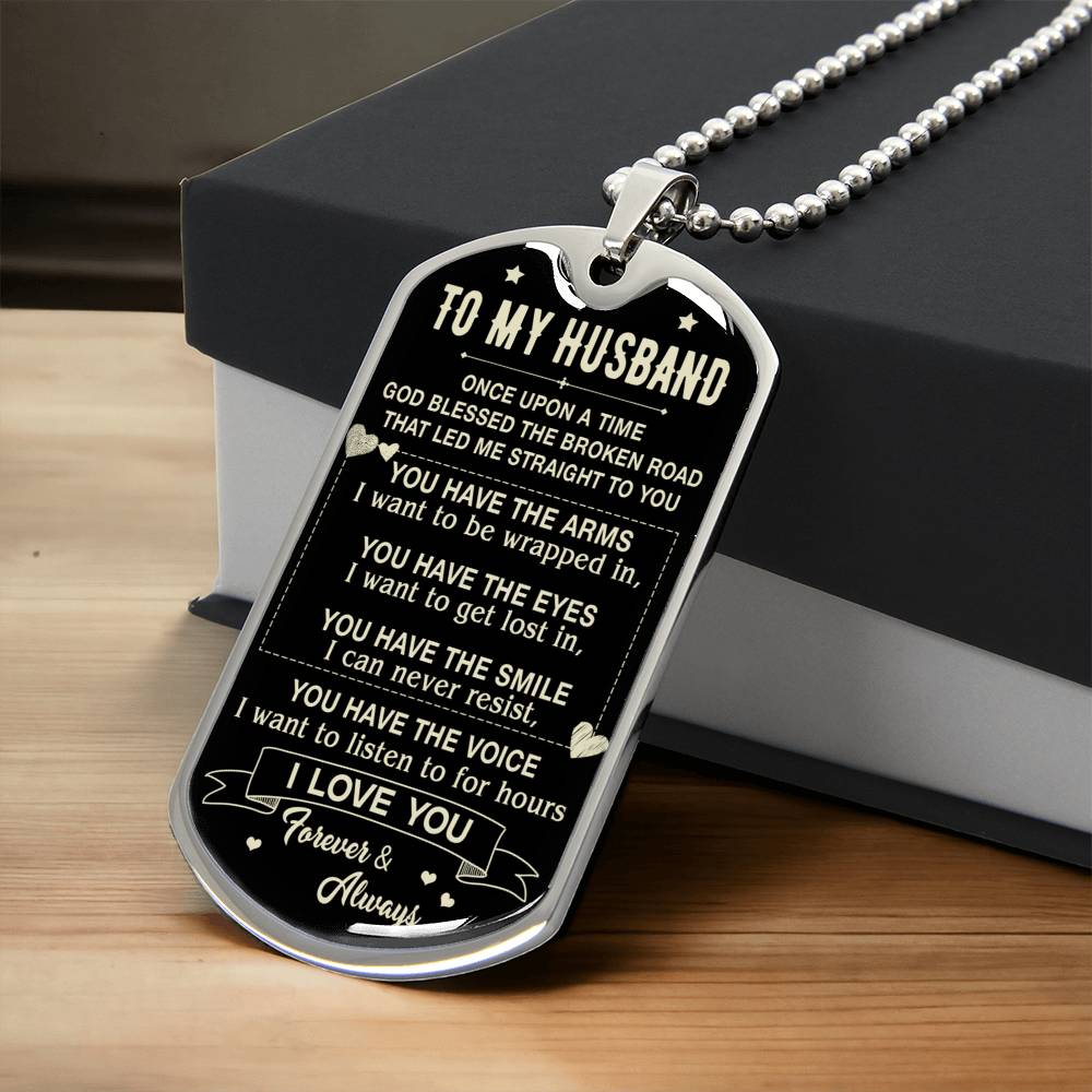 Gift For Husband - Straight To You - Dog Tag - Army Tag Necklace, Dog Tag