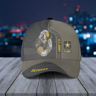 Premium Multiservice Us Veterans Hat Army Baseball Cap Baseball Cap