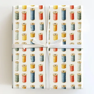 Spool Society - Gift Wrap for Christmas, Holidays Wrapping Paper, Christmas Wrapping Paper