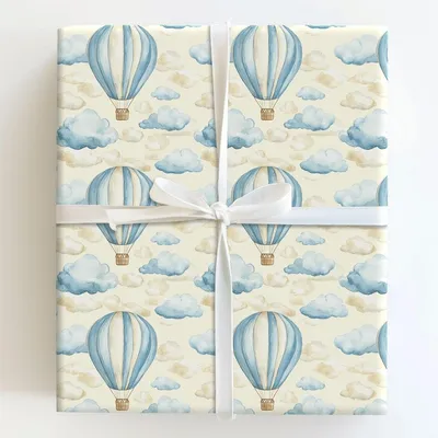 Soft Flight and Sweet Sights - Gift Wrap for Christmas, Holidays Wrapping Paper, Christmas Wrapping Paper