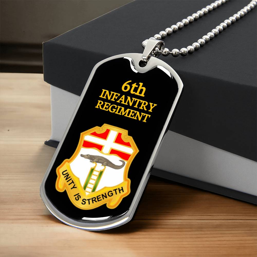 Awesome Dog Tag For 6Th Infantry Regiment - Army Tag Necklace, Dog Tag