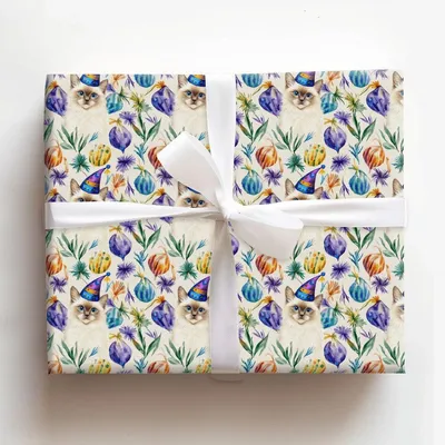 Birman Parade King - Gift Wrap for Christmas, Holidays Wrapping Paper, Christmas Wrapping Paper