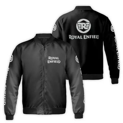 Royal Enfield Bomber, Black Motorcycle Style, Biker Gear, Essential Apparel For Riders, Casual Riding Bomber Jacket
