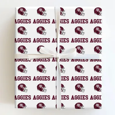 Aggie Helmet Attack - Gift Wrap for Christmas, Holidays Wrapping Paper, Christmas Wrapping Paper