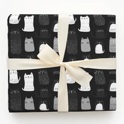 Cat Spook - Gift Wrap for Christmas, Holidays Wrapping Paper, Christmas Wrapping Paper