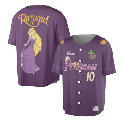 Disney Rapunzel Princess Baseball Jersey, Tangled Cartoon Movie Baseball Jersey, Girls Kid Adult Fan Gift