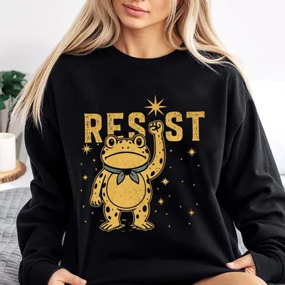 Resist Frog Sweatshirt, Free Portland, Freedom Frog Sweatshirt, Due Process, Anti Maga Sweatshirt, Activist Sweatshirt, Political Sweatshirt, Feminist Equality Top