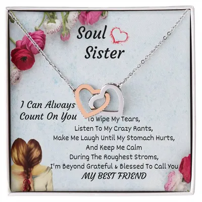 Soul Sister Interlocking Heart Necklace Interlocking Hearts Necklace