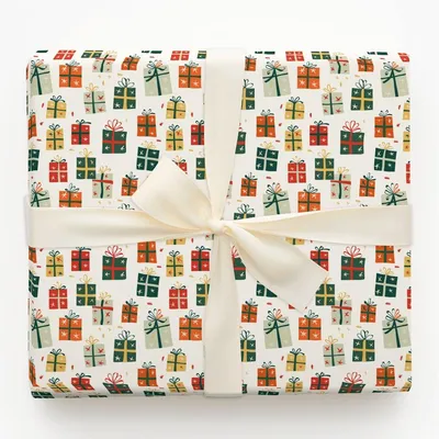 Over The River and Under The Tree - Gift Wrap for Christmas, Holidays Wrapping Paper, Christmas Wrapping Paper