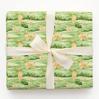 Ruff Around the Rough - Gift Wrap for Christmas, Holidays Wrapping Paper, Christmas Wrapping Paper