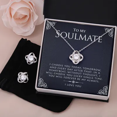 I Choose You - Earring - Necklace - Love Knot
