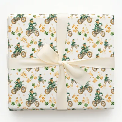 Leprechaun Race - Gift Wrap for Christmas, Holidays Wrapping Paper, Christmas Wrapping Paper
