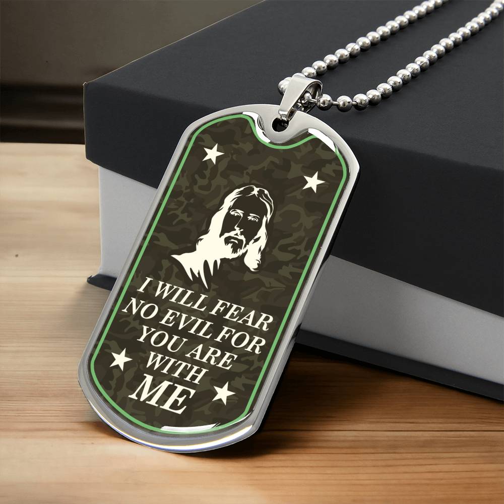 Christian Dog Tag, Faith Dog Tag Necklace , Bible Verse Dog Tag Necklace, Scripture Dog Tag - Army Tag Necklace, Dog Tag