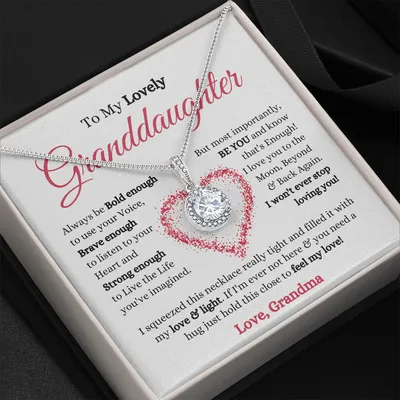 To My Lovely Granddaughter - Eternal Hope Necklace