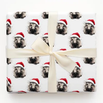 Porcupine Presents - Gift Wrap for Christmas, Holidays Wrapping Paper, Christmas Wrapping Paper