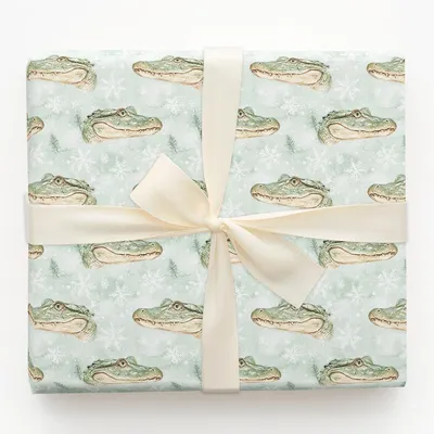 Swamp Snow - Gift Wrap for Christmas, Holidays Wrapping Paper, Christmas Wrapping Paper