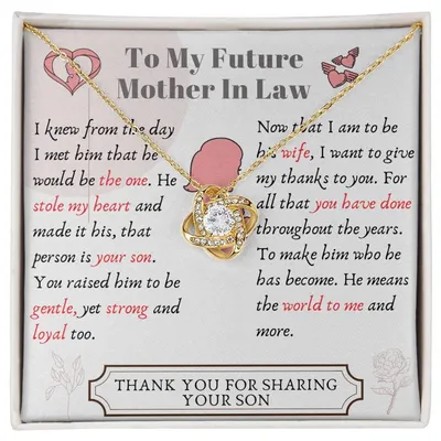 Future Mother in Law Love Knot Necklace