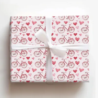 Bicycle Boo - Gift Wrap for Christmas, Holidays Wrapping Paper, Christmas Wrapping Paper