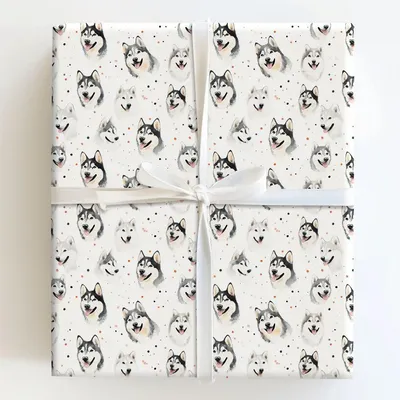 Snowy Surprise Party - Gift Wrap for Christmas, Holidays Wrapping Paper, Christmas Wrapping Paper