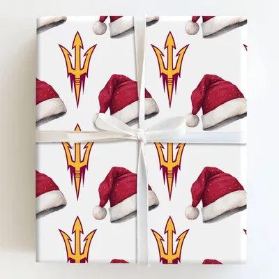 Santa's Sun Devil Signal - Gift Wrap for Christmas, Holidays Wrapping Paper, Christmas Wrapping Paper