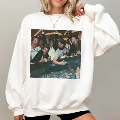 Poker Night Party Sweatshirt Funny Vegas Hangover Inspired Sweatshirt Retro Streetwear Gift For Guys Bachelor Trip Graphic Top