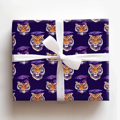 Tiger in the Spotlight - Gift Wrap for Christmas, Holidays Wrapping Paper, Christmas Wrapping Paper