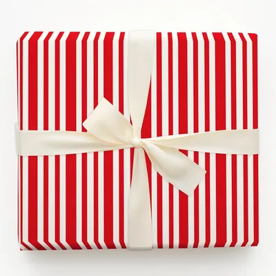 Candy Stripe - Gift Wrap for Christmas, Holidays Wrapping Paper, Christmas Wrapping Paper