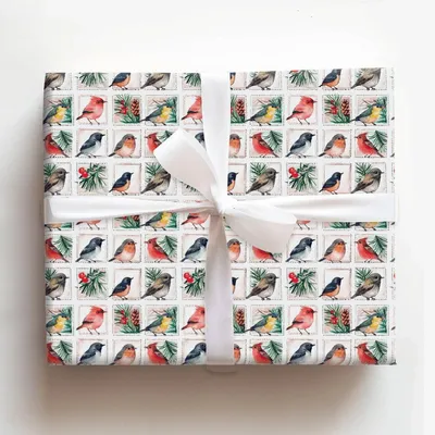 Mail Carrier - Gift Wrap for Christmas, Holidays Wrapping Paper, Christmas Wrapping Paper