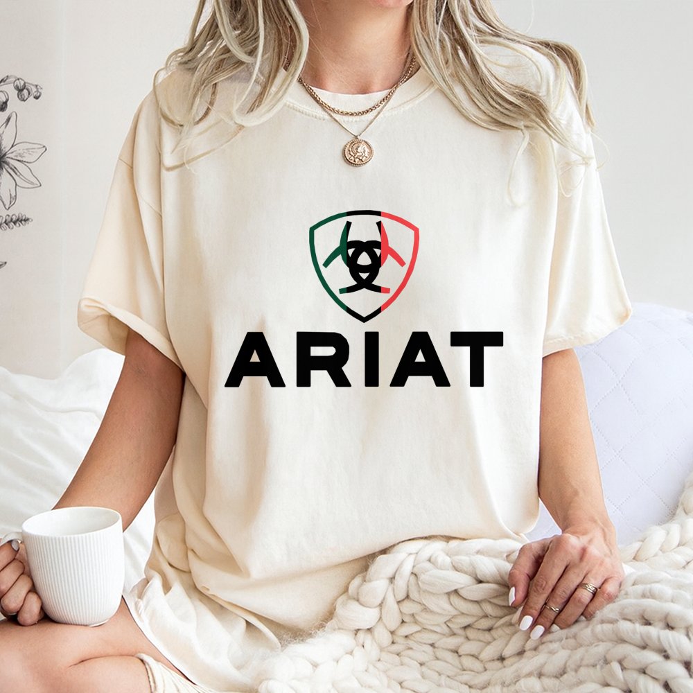 Ariat Mexico Logo Western Cowboy T-Shirt Country Style For Ranchers ...