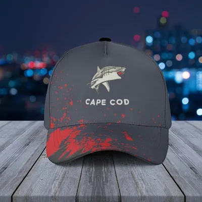 Cape Cod Shark Bite Hat Cape Cod Blood Shark Bite Hat Unique Gifts For Him Baseball Cap