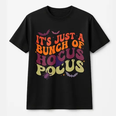 It'S Just A Bunch Of Hocus Pocus T-Shirt,Halloween Party,Halloween Casual T-Shirt Outfitter