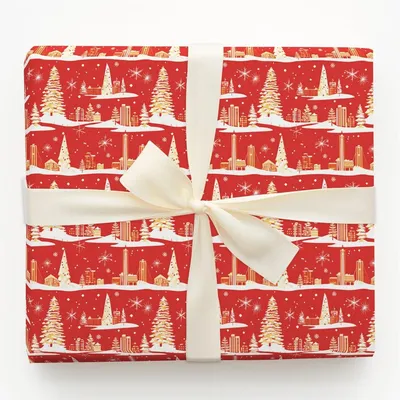Mid-Century Holiday - Gift Wrap for Christmas, Holidays Wrapping Paper, Christmas Wrapping Paper