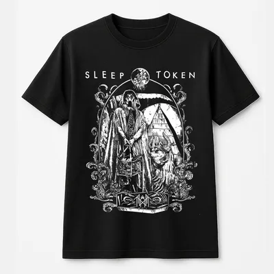 Sleep Token Vintage T-Shirt Sleep Token Tour 2024 T-Shirt Rockband T-Shirt Music Tour T-Shirt Gift For Rock Fan Graphic T-Shirt